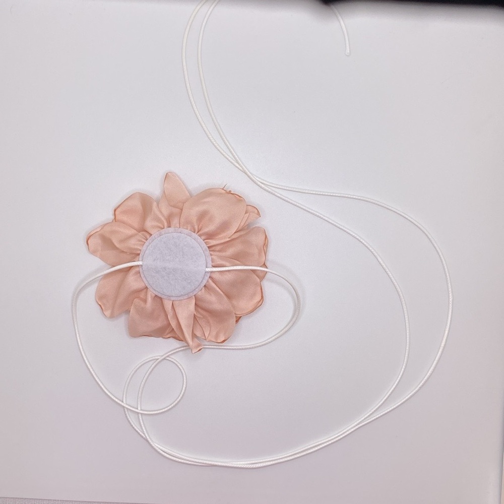 Boho Pink Flower Choker Necklace Rose Sexy Flower Collar Choker Date Night - Picture 8 of 10